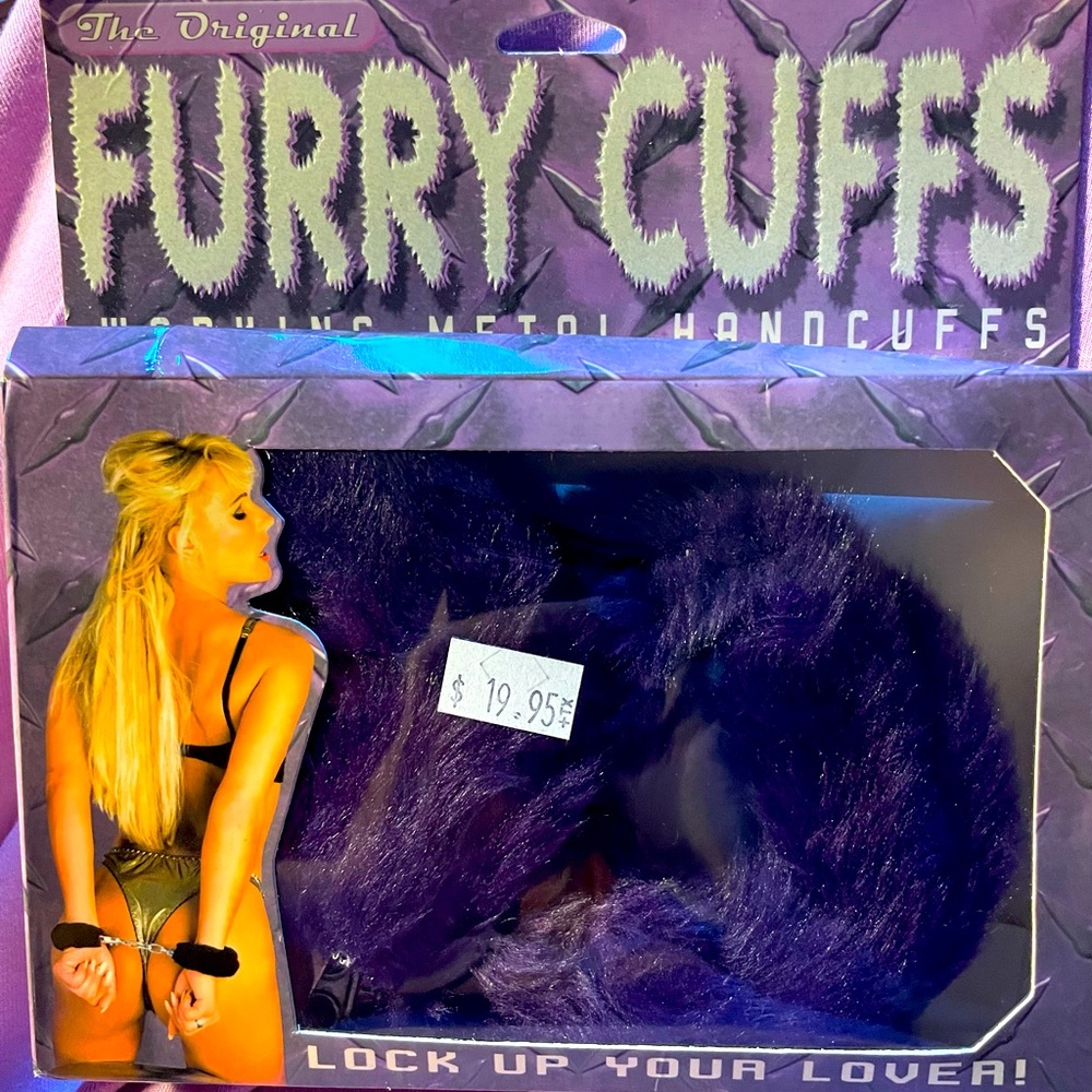 Purple Furry Cuffs